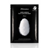 Маска для упругости кожи с протеинами шелка JMsolution Water Luminous Silky Cocoon Mask Black 35 мл